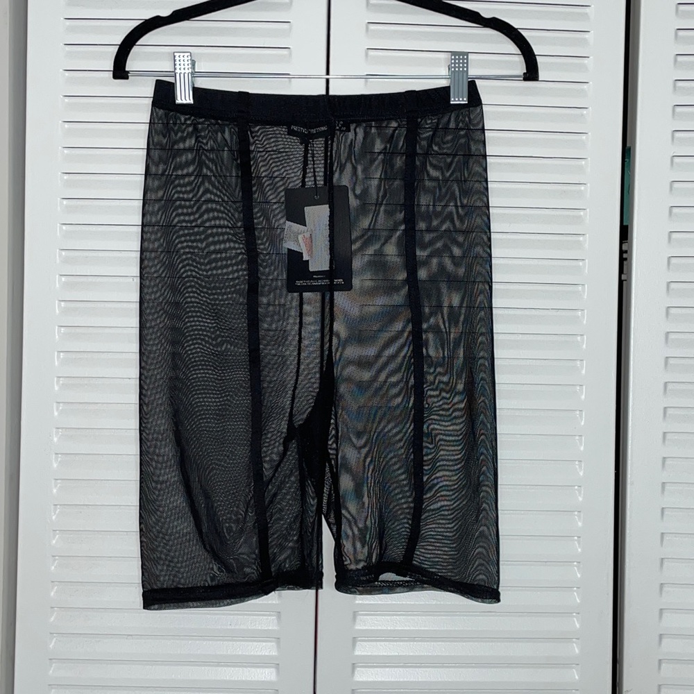 PLT- Mesh Biker Shorts-NWT
